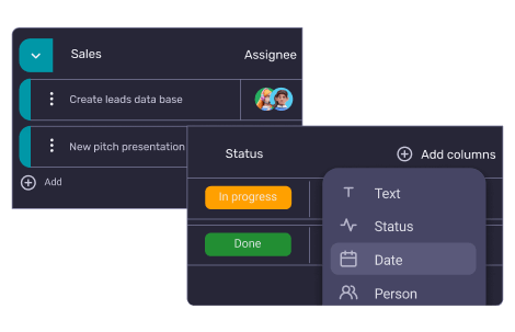 Plaky task organization