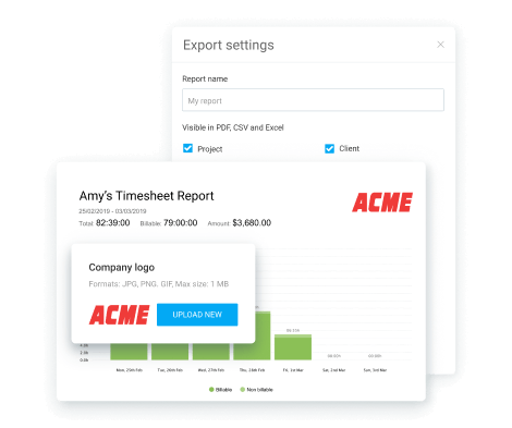 Customizing reports during export