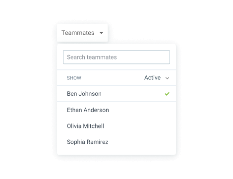 Team's timesheets