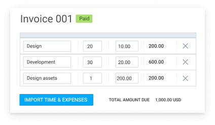 Client billing example in Clockify