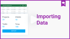 time tracking tutorial importing